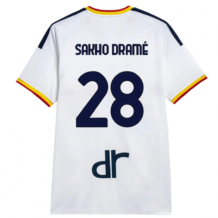 Danxen Damen Samba Sakho Dramé #28 Weiß Gelb Rot Auswärtstrikot Trikot 2026/27 T-Shirt Österreich