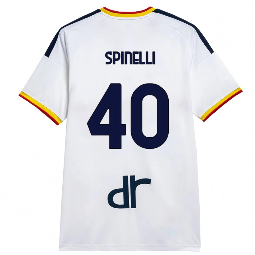 Danxen Damen Nicolò Spinelli #40 Weiß Gelb Rot Auswärtstrikot Trikot 2026/27 T-Shirt Österreich