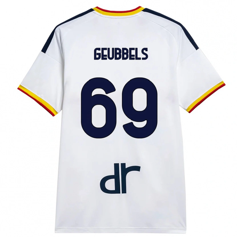Danxen Damen Willem Geubbels #69 Weiß Gelb Rot Auswärtstrikot Trikot 2026/27 T-Shirt Österreich