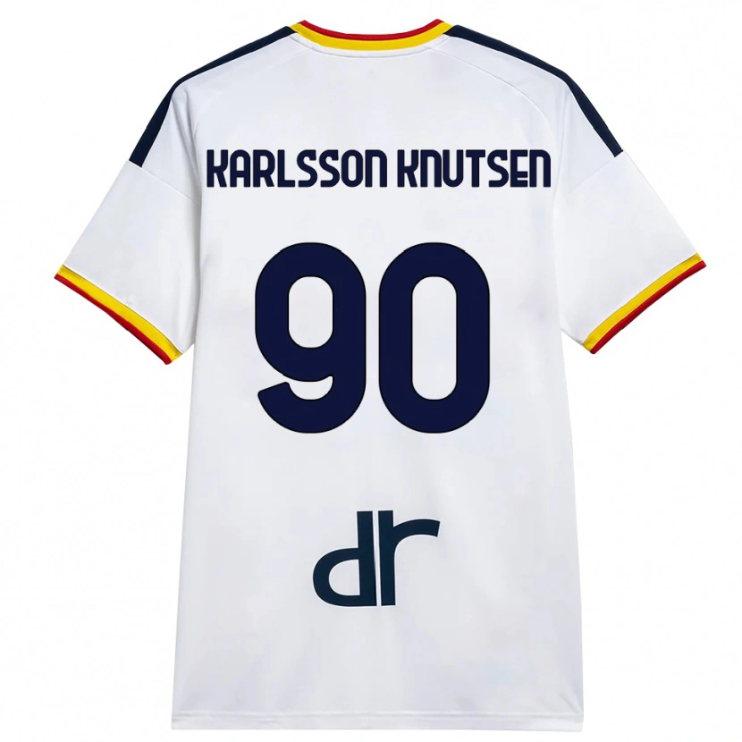 Danxen Damen Storm Karlsson Knutsen #90 Weiß Gelb Rot Auswärtstrikot Trikot 2026/27 T-Shirt Österreich