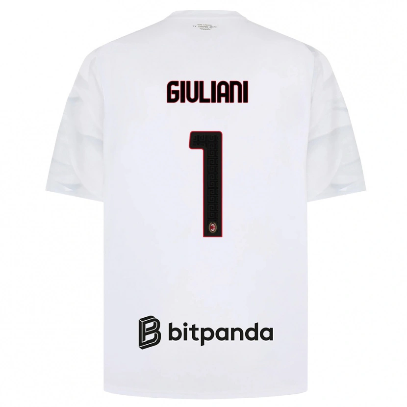Danxen Damen Laura Giuliani #1 Weiß Rot Schwarz Auswärtstrikot Trikot 2026/27 T-Shirt Österreich