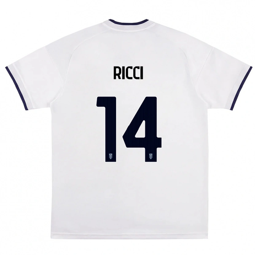 Danxen Damen Samuele Ricci #14 Weiß Rot Königsblau Auswärtstrikot Trikot 2026/27 T-Shirt Österreich