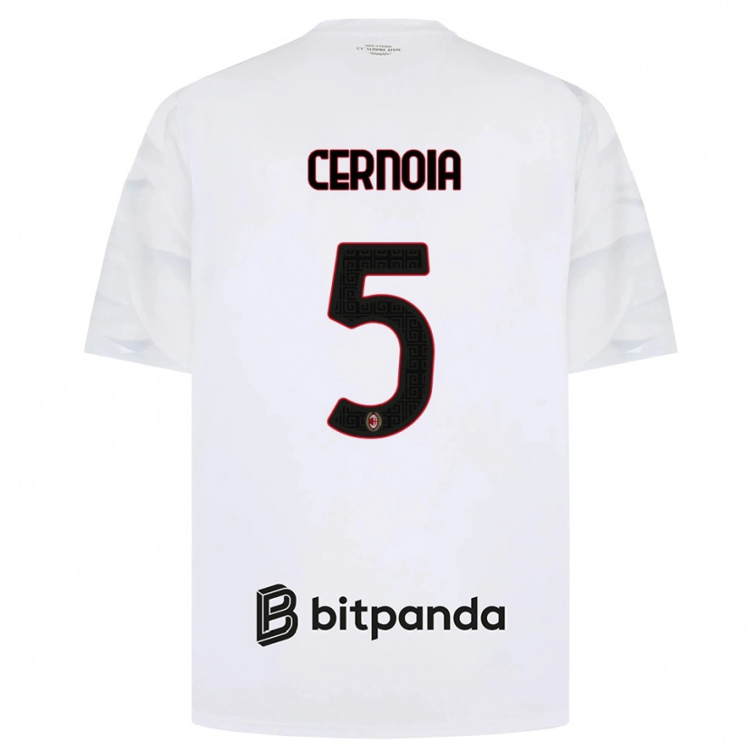 Danxen Damen Valentina Cernoia #5 Weiß Rot Schwarz Auswärtstrikot Trikot 2026/27 T-Shirt Österreich