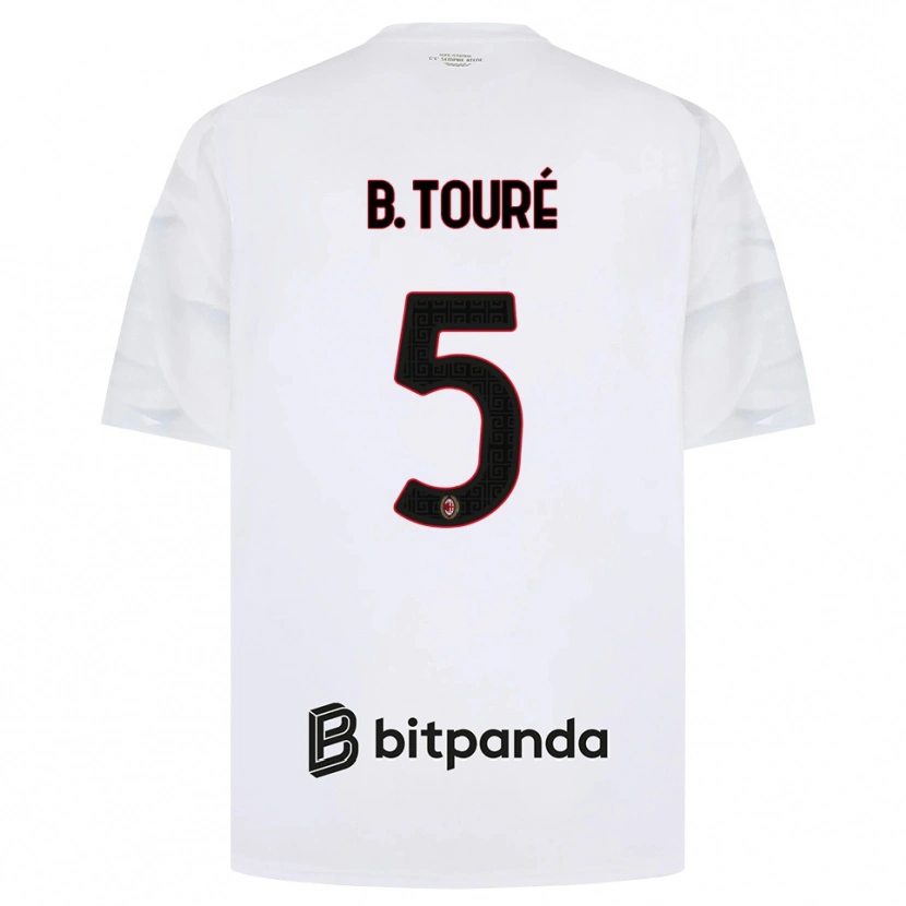Danxen Damen Fode Ballo-Toure #5 Weiß Rot Schwarz Auswärtstrikot Trikot 2026/27 T-Shirt Österreich