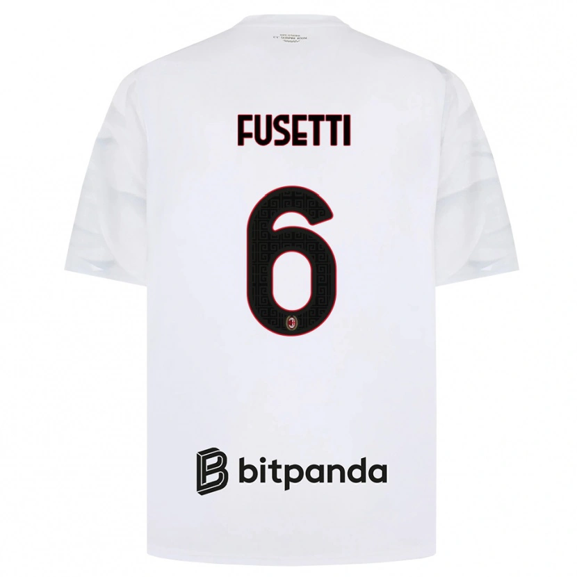 Danxen Damen Laura Fusetti #6 Weiß Rot Schwarz Auswärtstrikot Trikot 2026/27 T-Shirt Österreich