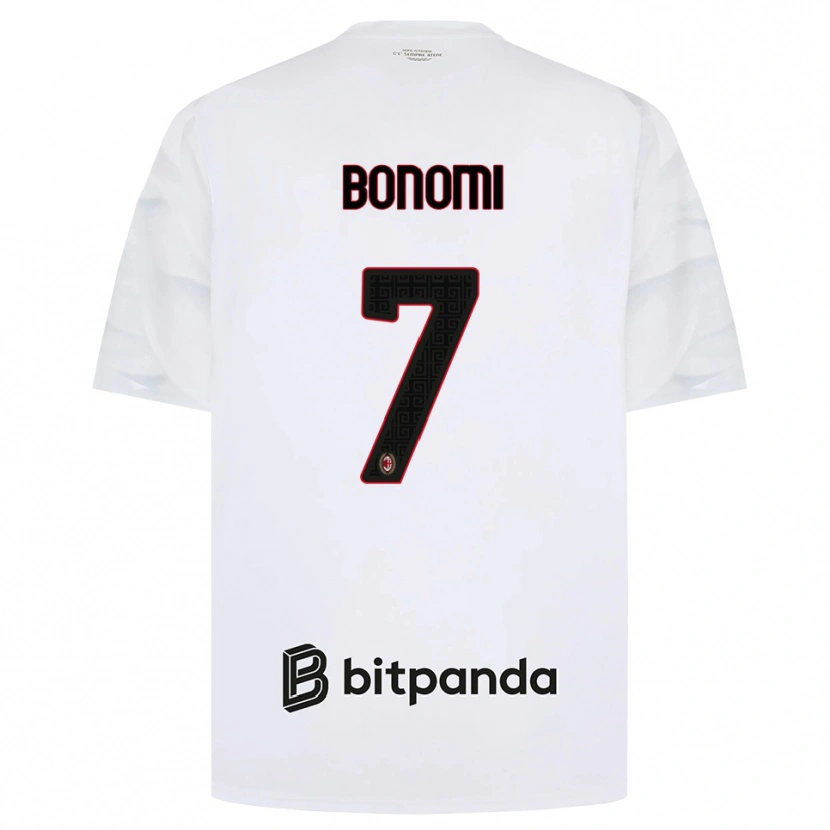 Danxen Damen Alessandro Bonomi #7 Weiß Rot Schwarz Auswärtstrikot Trikot 2026/27 T-Shirt Österreich