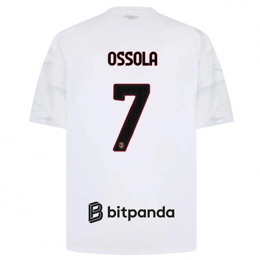 Danxen Damen Lorenzo Ossola #7 Weiß Rot Schwarz Auswärtstrikot Trikot 2026/27 T-Shirt Österreich