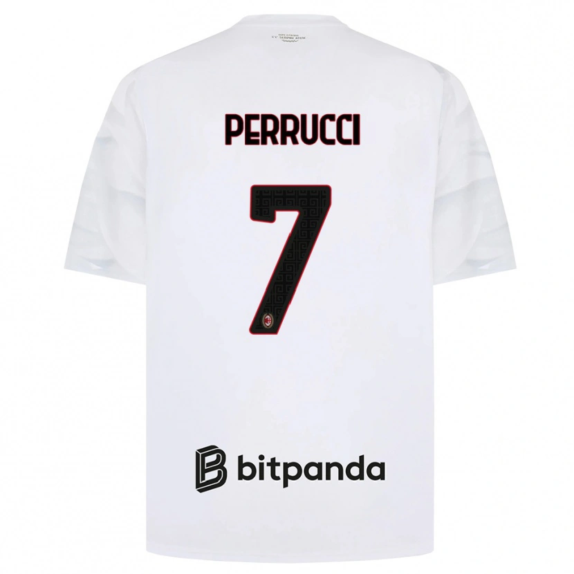 Danxen Damen Vincenzo Perrucci #7 Weiß Rot Schwarz Auswärtstrikot Trikot 2026/27 T-Shirt Österreich