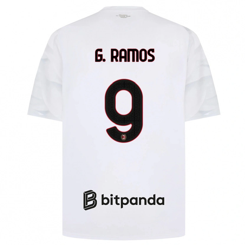 Danxen Damen Gonçalo Ramos #9 Weiß Rot Schwarz Auswärtstrikot Trikot 2026/27 T-Shirt Österreich