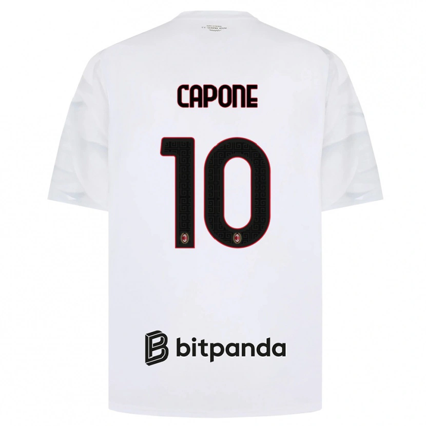 Danxen Damen Andrea Capone #10 Weiß Rot Schwarz Auswärtstrikot Trikot 2026/27 T-Shirt Österreich