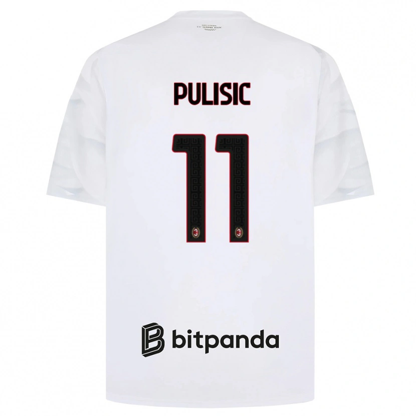 Danxen Damen Christian Pulisic #11 Weiß Rot Schwarz Auswärtstrikot Trikot 2026/27 T-Shirt Österreich