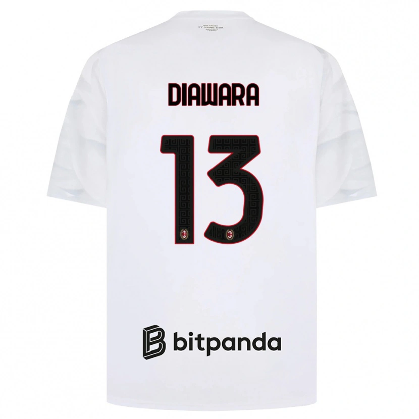 Danxen Damen Sankhoun Diawara #13 Weiß Rot Schwarz Auswärtstrikot Trikot 2026/27 T-Shirt Österreich