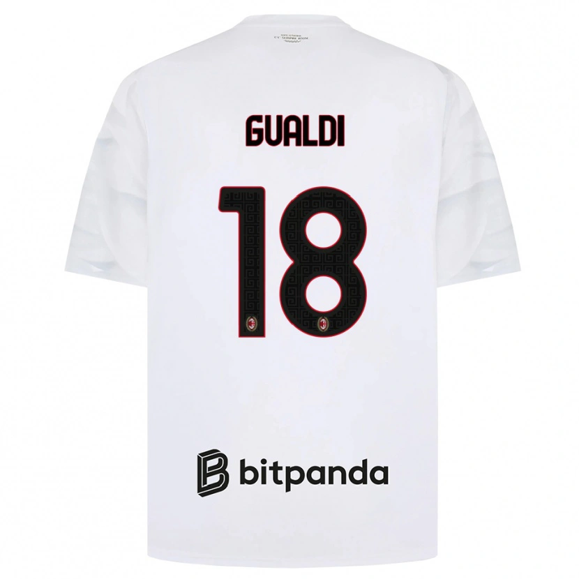 Danxen Damen Andrea Gualdi #18 Weiß Rot Schwarz Auswärtstrikot Trikot 2026/27 T-Shirt Österreich