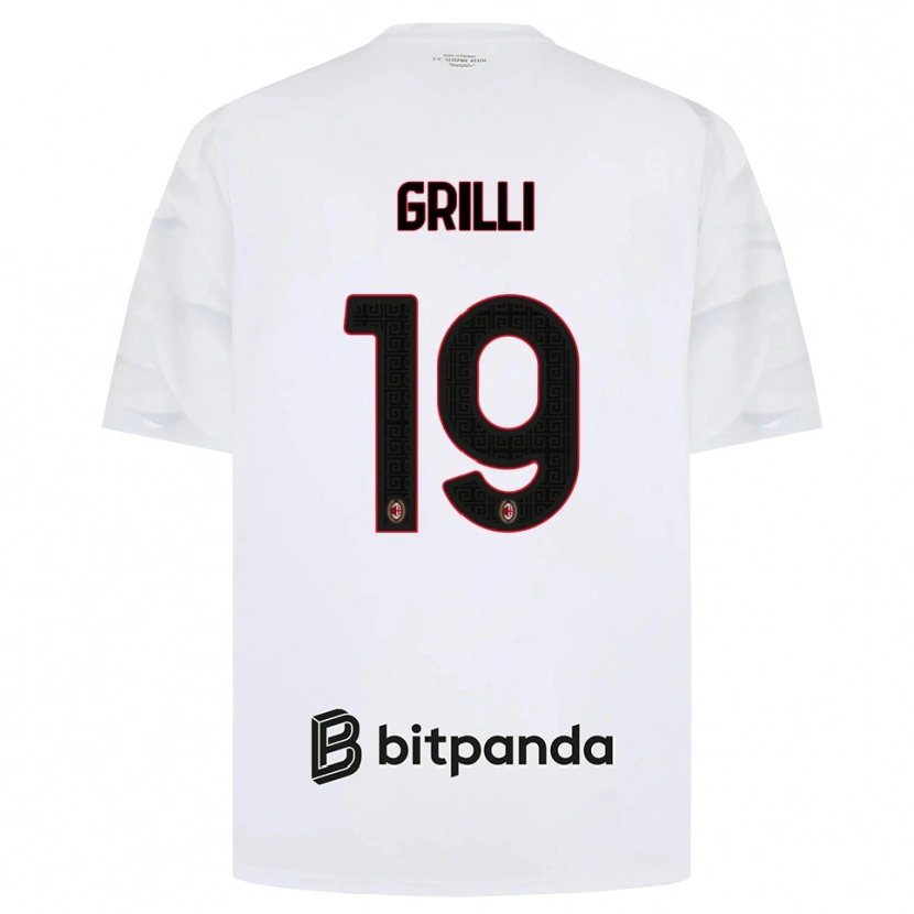 Danxen Damen Lorenzo Grilli #19 Weiß Rot Schwarz Auswärtstrikot Trikot 2026/27 T-Shirt Österreich