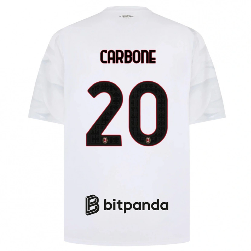 Danxen Damen Emanuele Carbone #20 Weiß Rot Schwarz Auswärtstrikot Trikot 2026/27 T-Shirt Österreich