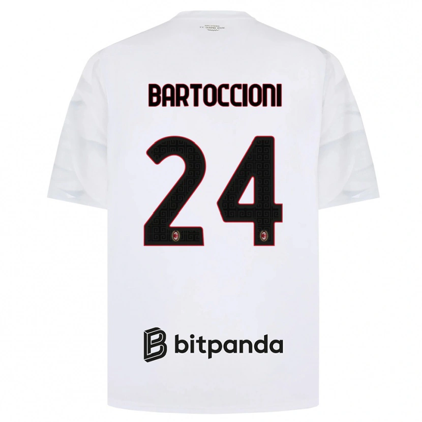 Danxen Damen Andrea Bartoccioni #24 Weiß Rot Schwarz Auswärtstrikot Trikot 2026/27 T-Shirt Österreich