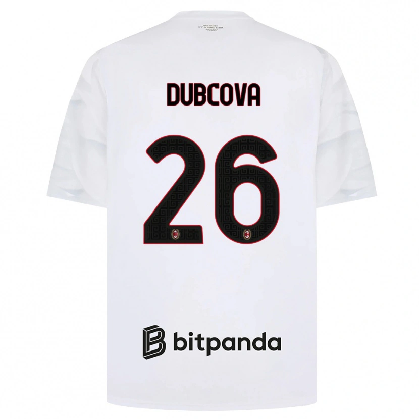 Danxen Damen Michaela Dubcova #26 Weiß Rot Schwarz Auswärtstrikot Trikot 2026/27 T-Shirt Österreich