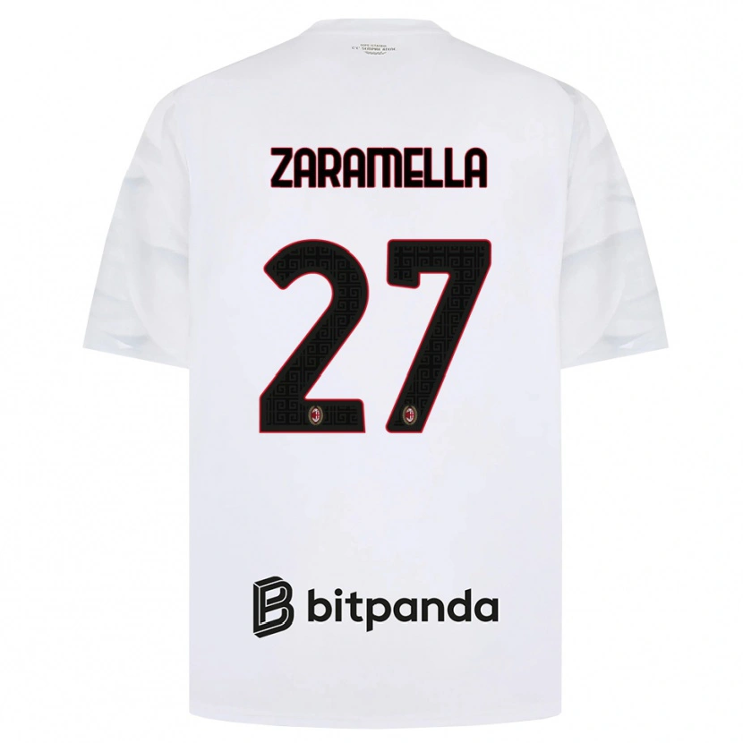 Danxen Damen Mattia Zaramella #27 Weiß Rot Schwarz Auswärtstrikot Trikot 2026/27 T-Shirt Österreich