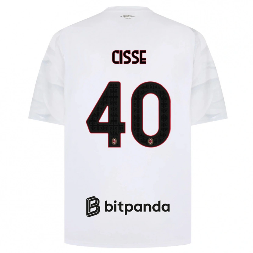 Danxen Damen El Hadji Malick Cissé #40 Weiß Rot Schwarz Auswärtstrikot Trikot 2026/27 T-Shirt Österreich