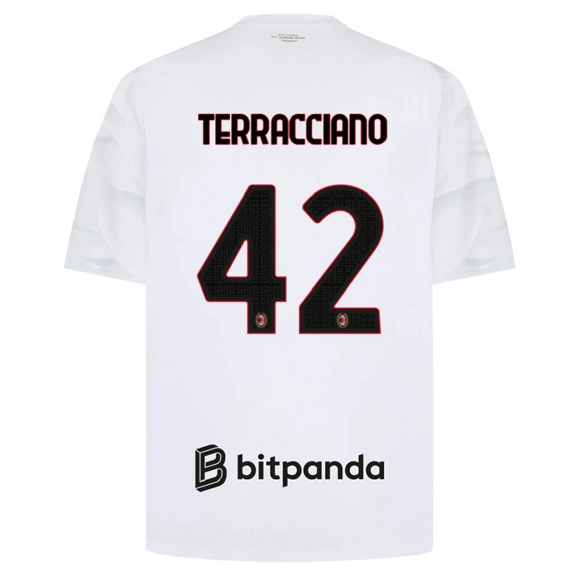 Danxen Damen Filippo Terracciano #42 Weiß Rot Schwarz Auswärtstrikot Trikot 2026/27 T-Shirt Österreich