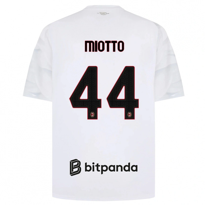 Danxen Damen Giorgia Miotto #44 Weiß Rot Schwarz Auswärtstrikot Trikot 2026/27 T-Shirt Österreich