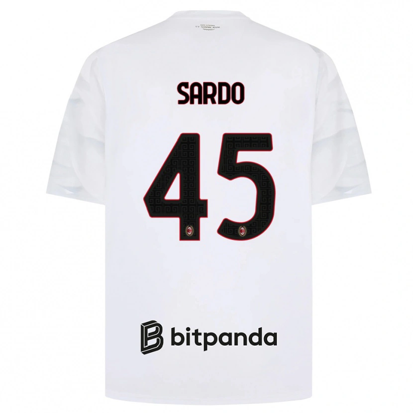 Danxen Damen Jacopo Sardo #45 Weiß Rot Schwarz Auswärtstrikot Trikot 2026/27 T-Shirt Österreich