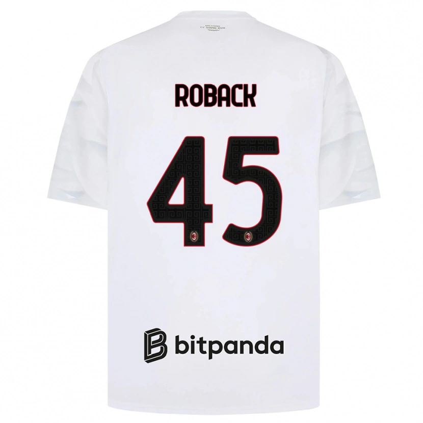 Danxen Damen Emil Roback #45 Weiß Rot Schwarz Auswärtstrikot Trikot 2026/27 T-Shirt Österreich