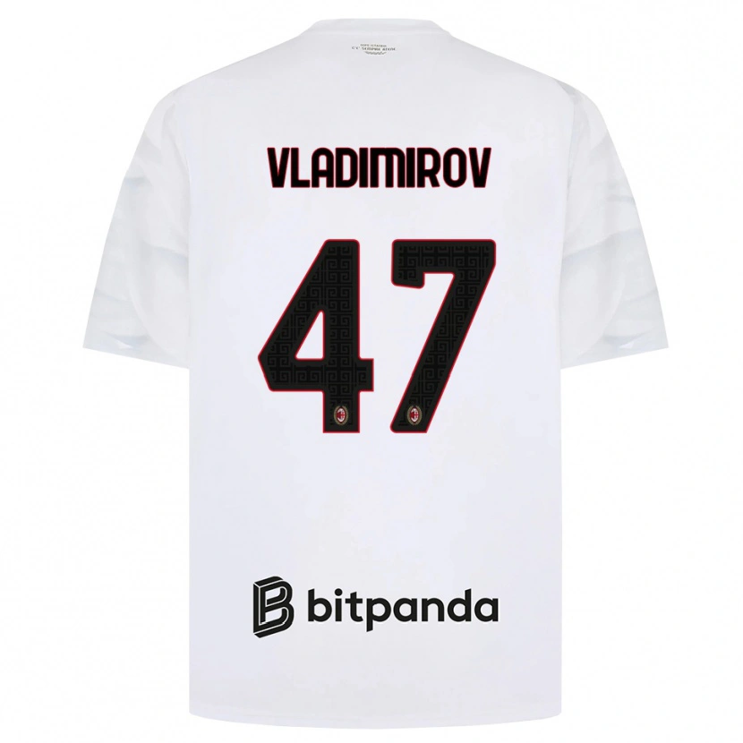 Danxen Damen Valeri Vladimirov #47 Weiß Rot Schwarz Auswärtstrikot Trikot 2026/27 T-Shirt Österreich