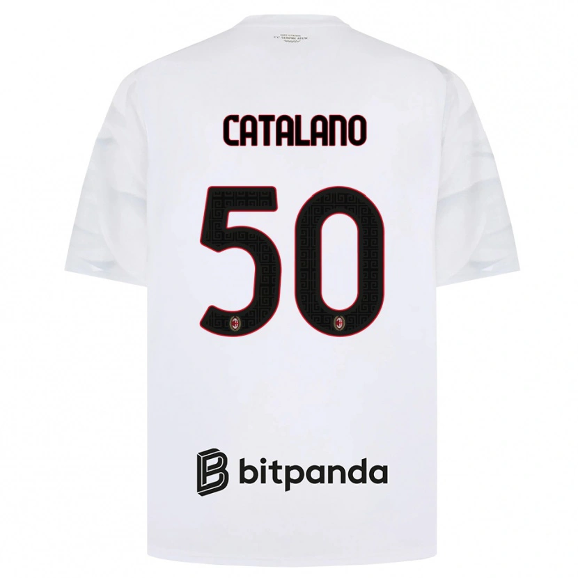 Danxen Damen Alessio Catalano #50 Weiß Rot Schwarz Auswärtstrikot Trikot 2026/27 T-Shirt Österreich