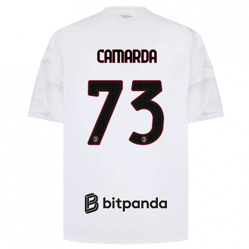 Danxen Damen Francesco Camarda #73 Weiß Rot Schwarz Auswärtstrikot Trikot 2026/27 T-Shirt Österreich