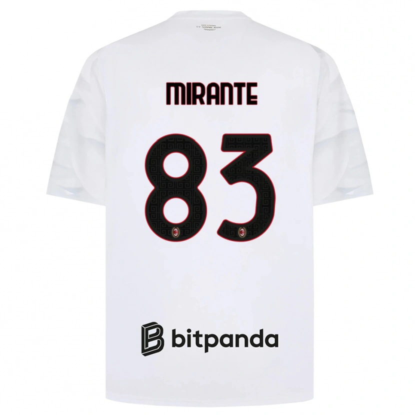 Danxen Damen Antonio Mirante #83 Weiß Rot Schwarz Auswärtstrikot Trikot 2026/27 T-Shirt Österreich