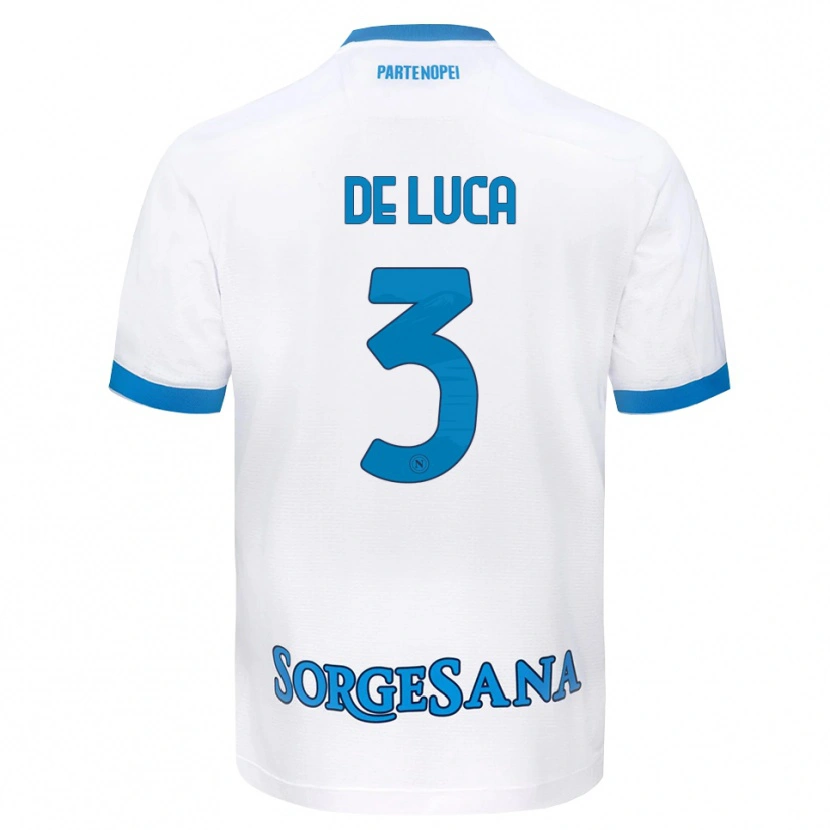 Danxen Damen Alfonso De Luca #3 Weiß Hellblau Auswärtstrikot Trikot 2026/27 T-Shirt Österreich