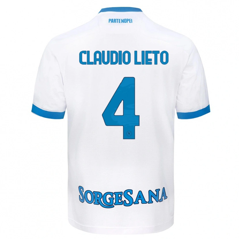 Danxen Damen Claudio Lieto #4 Weiß Hellblau Auswärtstrikot Trikot 2026/27 T-Shirt Österreich