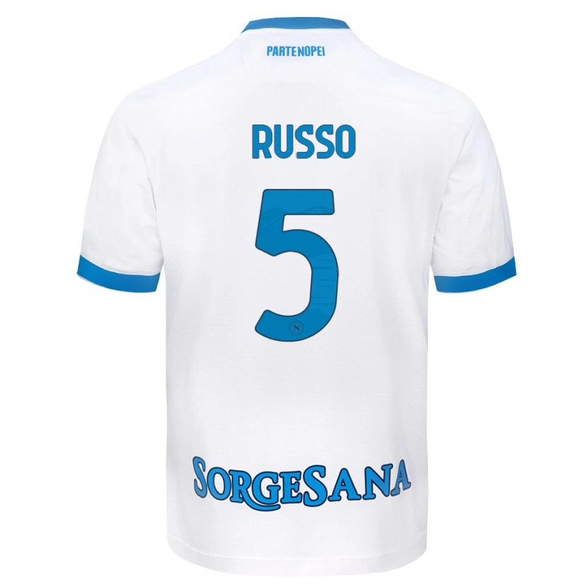 Danxen Damen Lorenzo Russo #5 Weiß Hellblau Auswärtstrikot Trikot 2026/27 T-Shirt Österreich