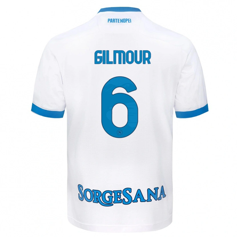 Danxen Damen Billy Gilmour #6 Weiß Hellblau Auswärtstrikot Trikot 2026/27 T-Shirt Österreich
