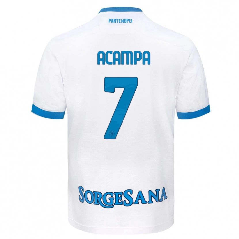 Danxen Damen Davide Acampa #7 Weiß Hellblau Auswärtstrikot Trikot 2026/27 T-Shirt Österreich
