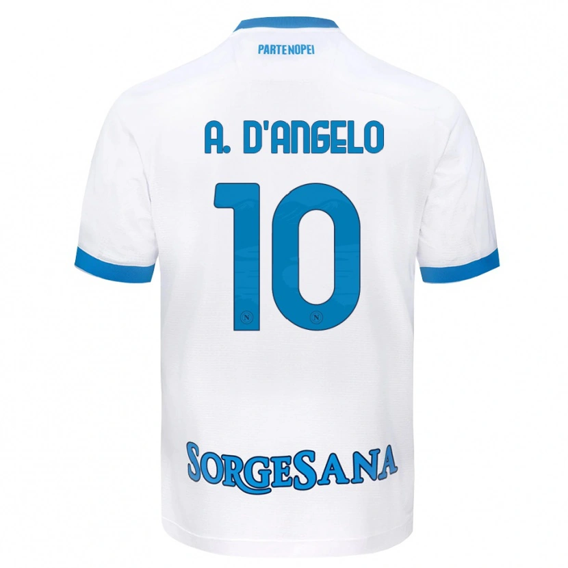 Danxen Damen Adrian D'angelo #10 Weiß Hellblau Auswärtstrikot Trikot 2026/27 T-Shirt Österreich