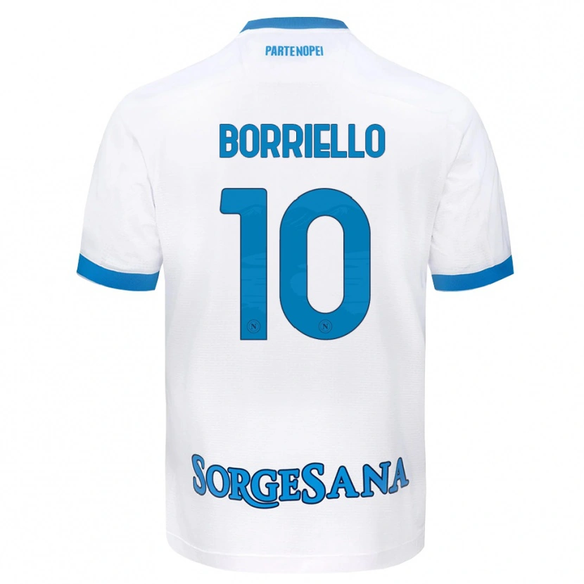 Danxen Damen Salvatore Borriello #10 Weiß Hellblau Auswärtstrikot Trikot 2026/27 T-Shirt Österreich