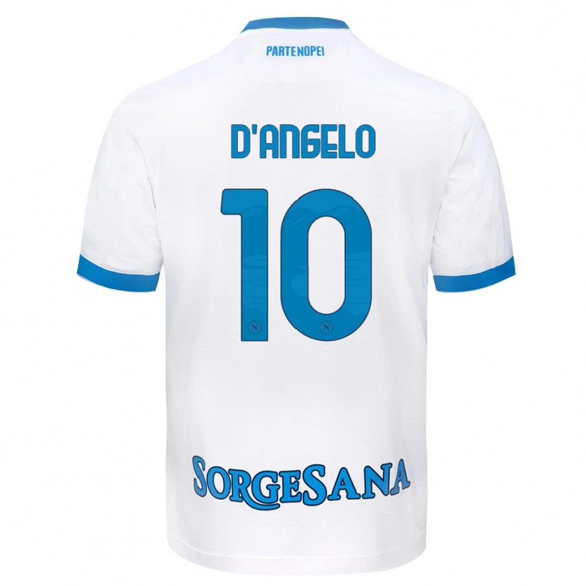Danxen Damen Davide D'angelo #10 Weiß Hellblau Auswärtstrikot Trikot 2026/27 T-Shirt Österreich