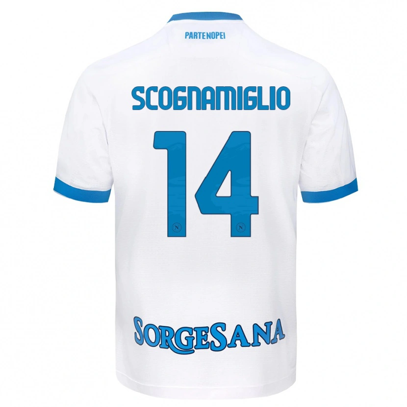 Danxen Damen Fabio Scognamiglio #14 Weiß Hellblau Auswärtstrikot Trikot 2026/27 T-Shirt Österreich