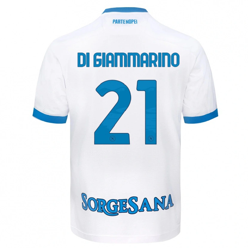 Danxen Damen Virginia Di Giammarino #21 Weiß Hellblau Auswärtstrikot Trikot 2026/27 T-Shirt Österreich