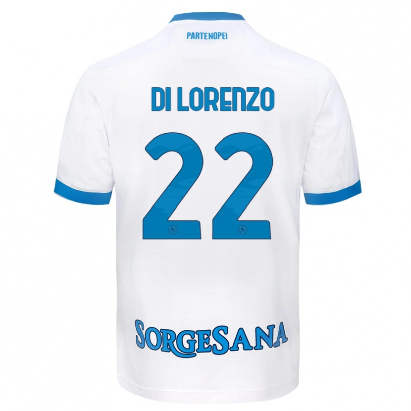 Danxen Damen Giovanni Di Lorenzo #22 Weiß Hellblau Auswärtstrikot Trikot 2026/27 T-Shirt Österreich