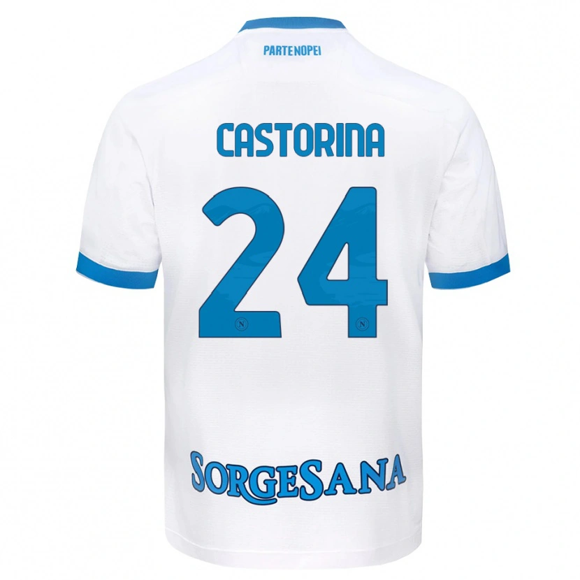 Danxen Damen Alessandro Castorina #24 Weiß Hellblau Auswärtstrikot Trikot 2026/27 T-Shirt Österreich