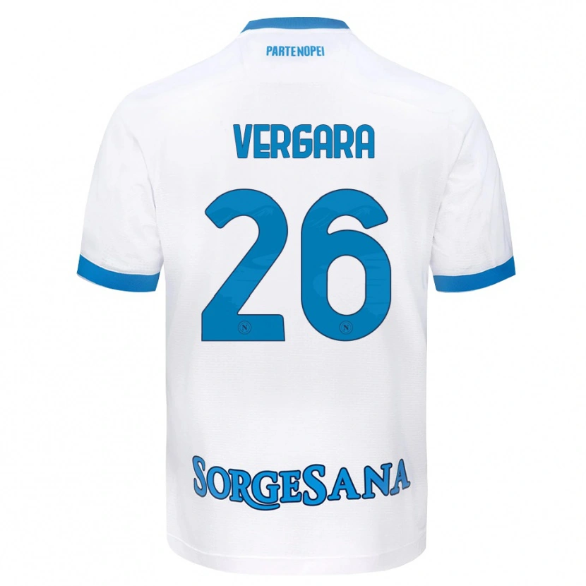 Danxen Damen Antonio Vergara #26 Weiß Hellblau Auswärtstrikot Trikot 2026/27 T-Shirt Österreich