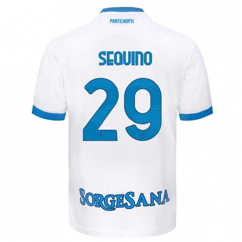 Danxen Damen Giovanni Sequino #29 Weiß Hellblau Auswärtstrikot Trikot 2026/27 T-Shirt Österreich