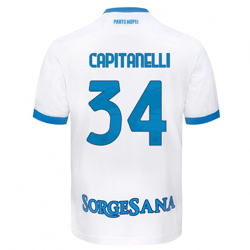 Danxen Damen Ilaria Capitanelli #34 Weiß Hellblau Auswärtstrikot Trikot 2026/27 T-Shirt Österreich
