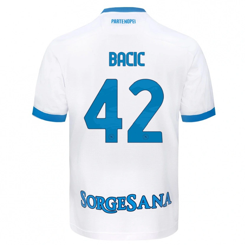 Danxen Damen Doris Bačić #42 Weiß Hellblau Auswärtstrikot Trikot 2026/27 T-Shirt Österreich