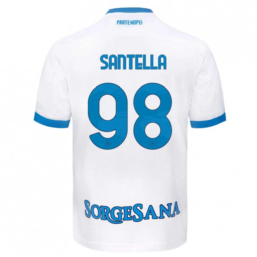 Danxen Damen Alessandro Santella #98 Weiß Hellblau Auswärtstrikot Trikot 2026/27 T-Shirt Österreich