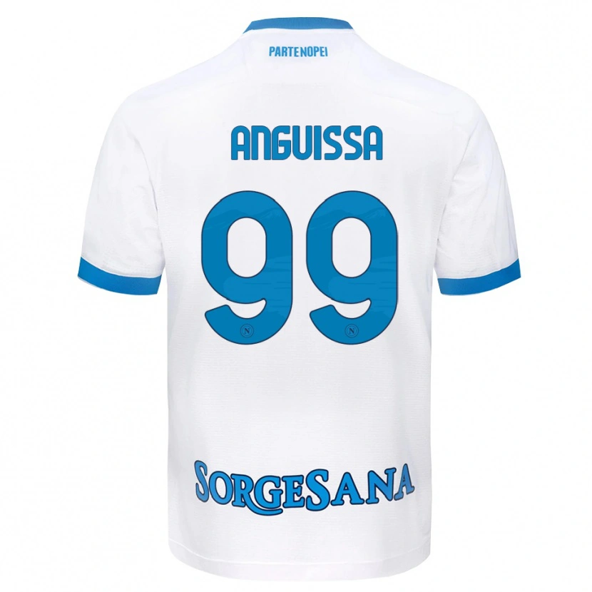 Danxen Damen Frank Anguissa #99 Weiß Hellblau Auswärtstrikot Trikot 2026/27 T-Shirt Österreich