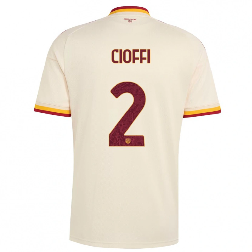 Danxen Damen Cristian Cioffi #2 Champagner Rot Gelb Auswärtstrikot Trikot 2026/27 T-Shirt Österreich